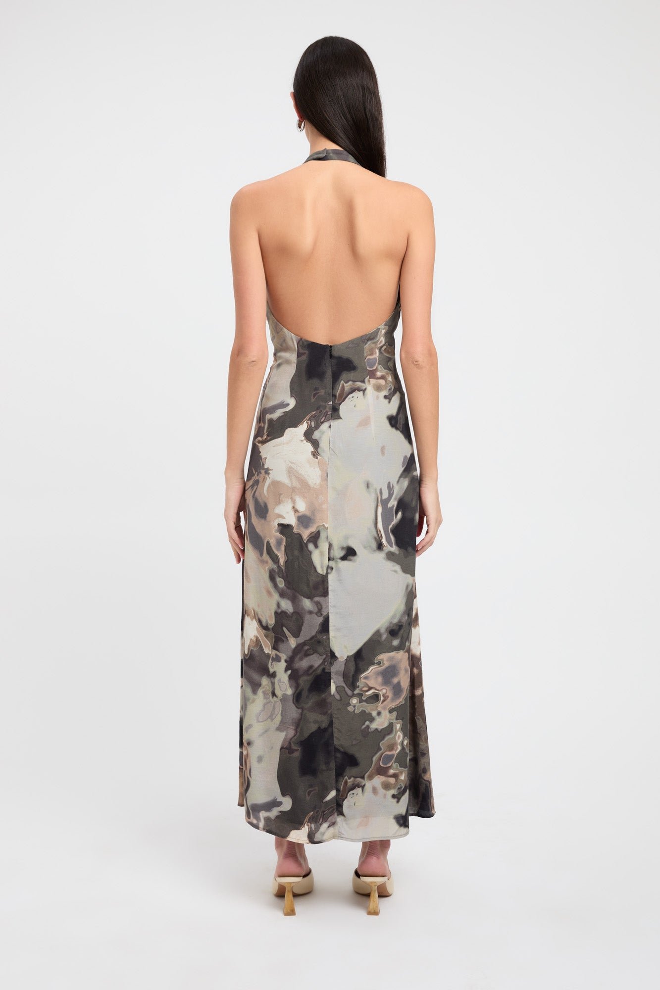 Lucia Deep Vee Dress - Image 2